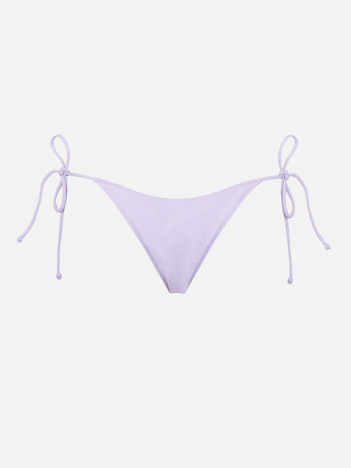 Marielle Lilac Solid Bikini Briefs Pink Bottom
