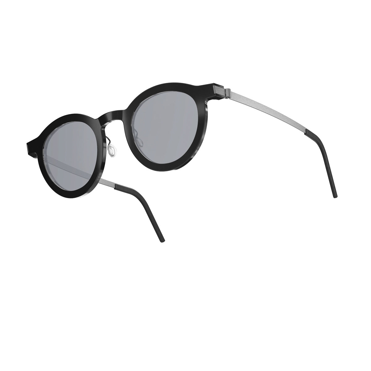 Lindberg Sun Titanium 85101 K24-AL01-10-SL124 Black Silver Nero Acetate/titanium Occhiali Da Sole