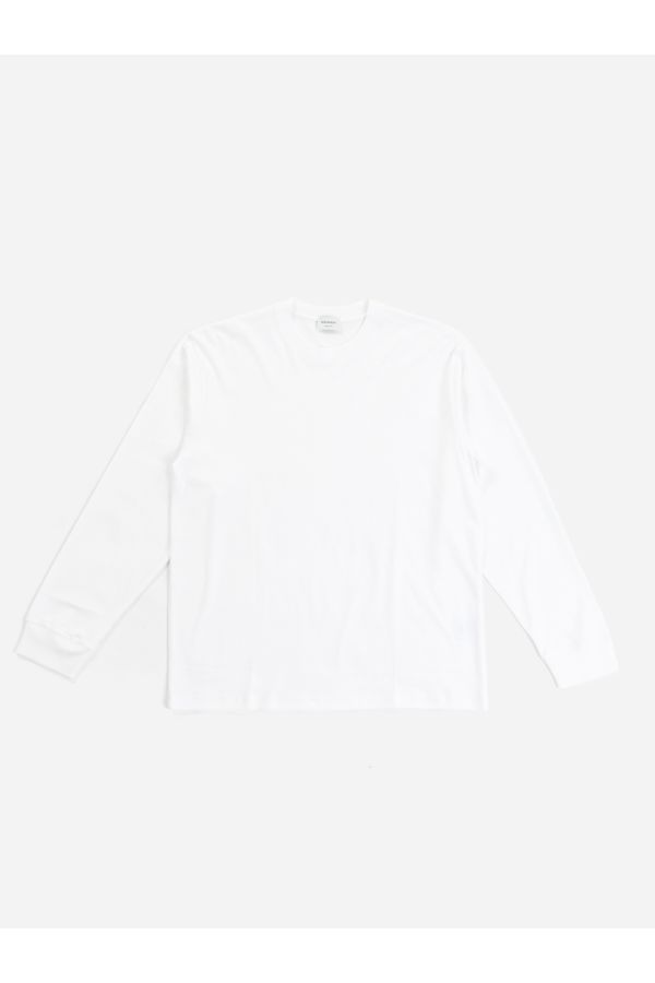 Handvaerk Dense jersey long-sleeve t-shirt in white