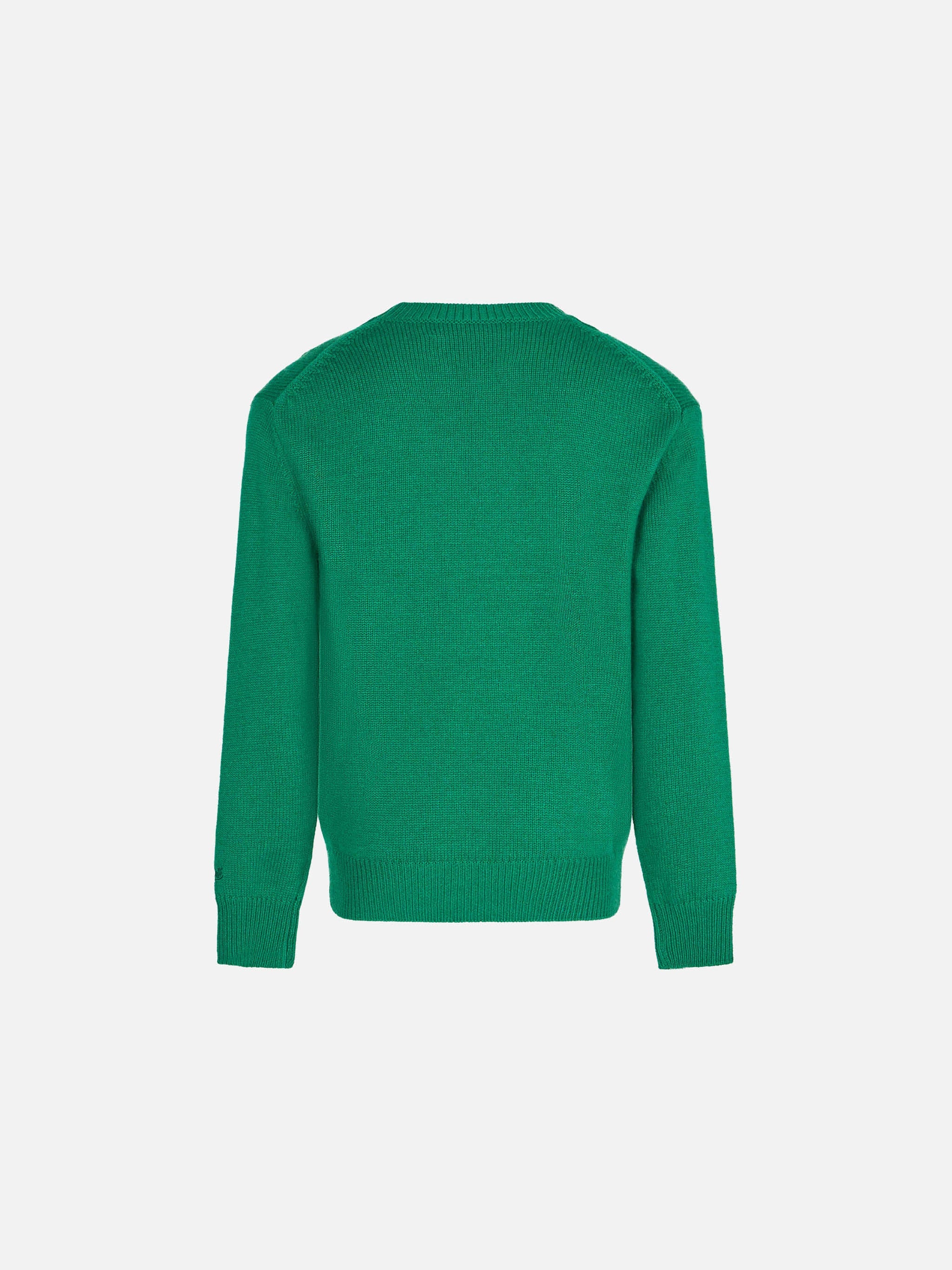 Girl Brushed Sweater With Daisy Jacquard