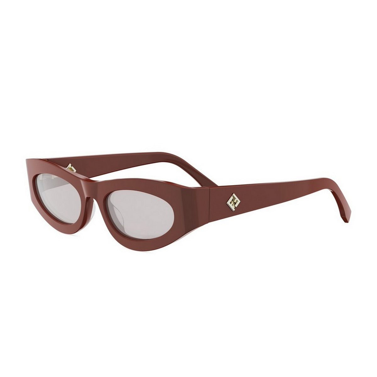 Fendi FE40177U FF Diamonds 66C Rosso Bordeaux Acetate Occhiali Da Sole