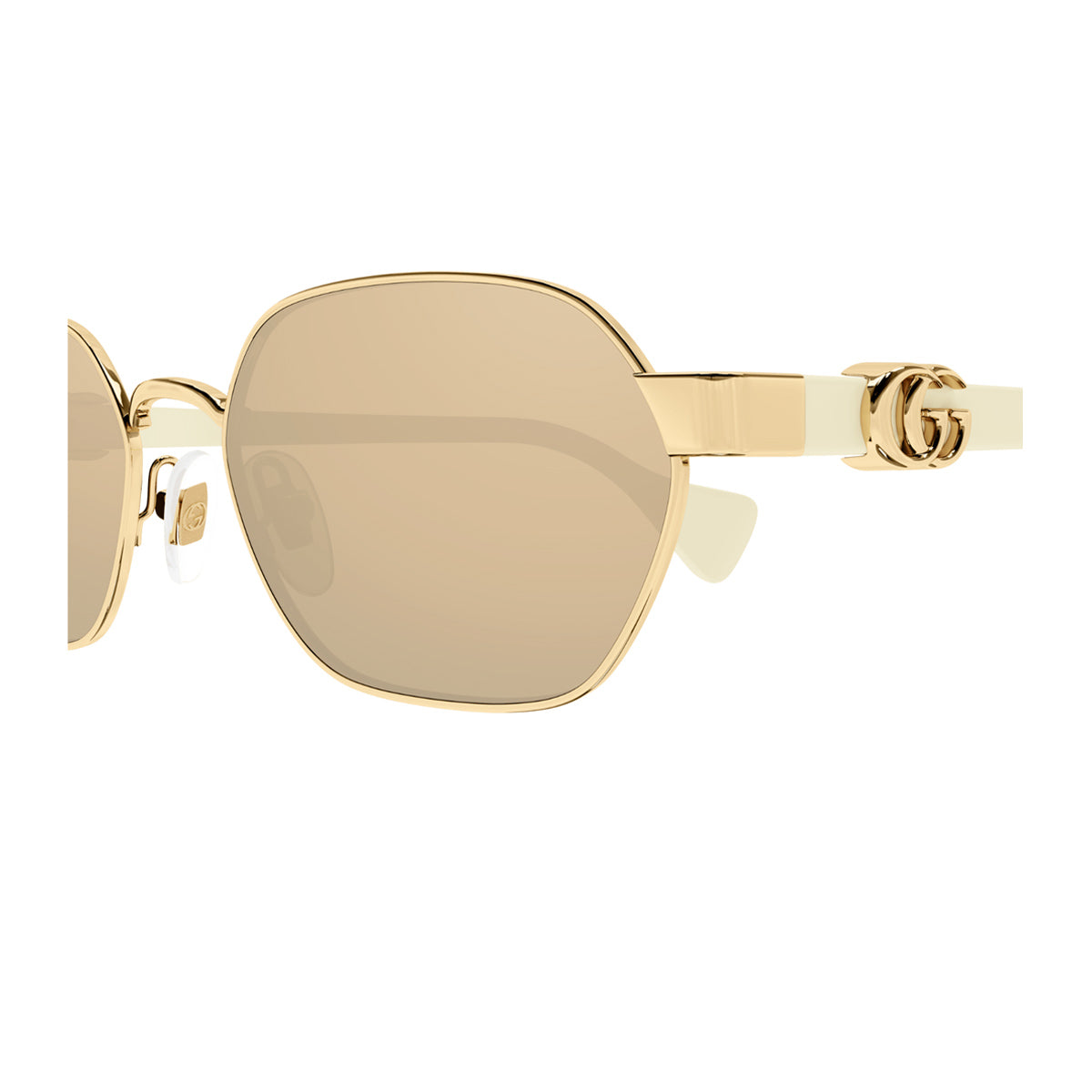Gucci GG1593S LINE GG LOGO 002 Oro Acetate/ Metal Occhiali Sole