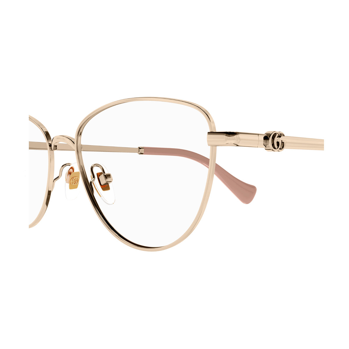 Gucci GG1595O Linea GG Logo Oro Metal Occhiali Vista
