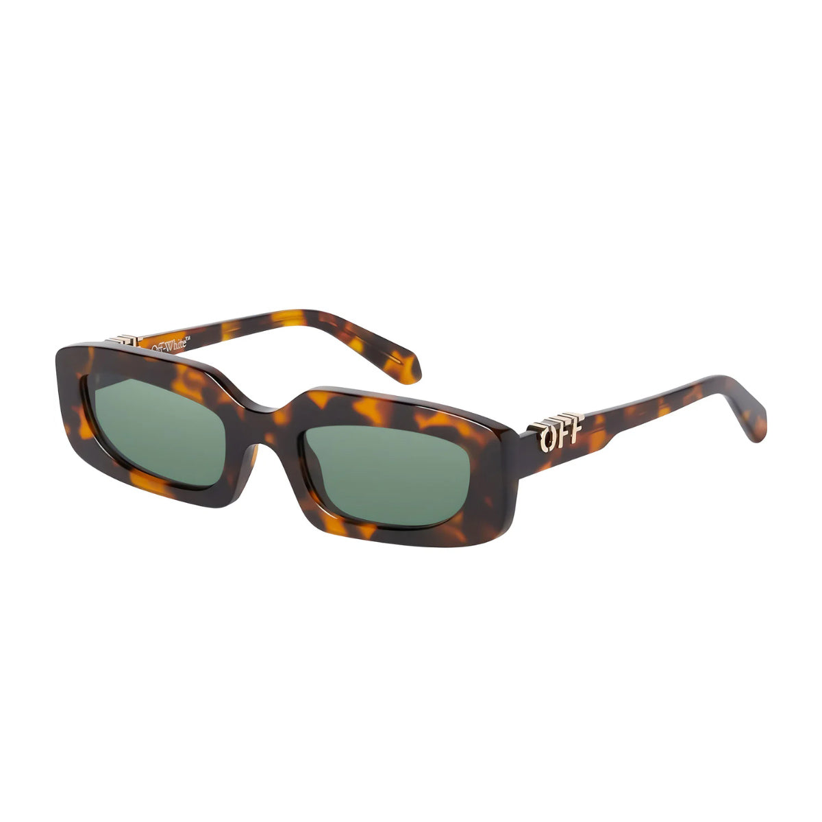 Off White OERI13C RENTON 6055 Havana Green Marrone Acetate Occhiali Da Sole