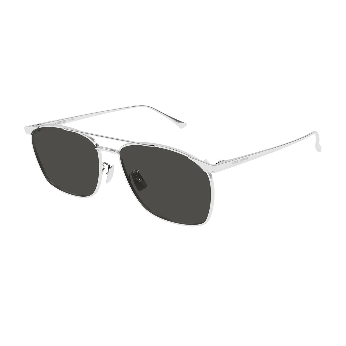 Saint Laurent SL 796 Vincent Linea Logo 002 Silver Grey Argento Metal Occhiali Da Sole
