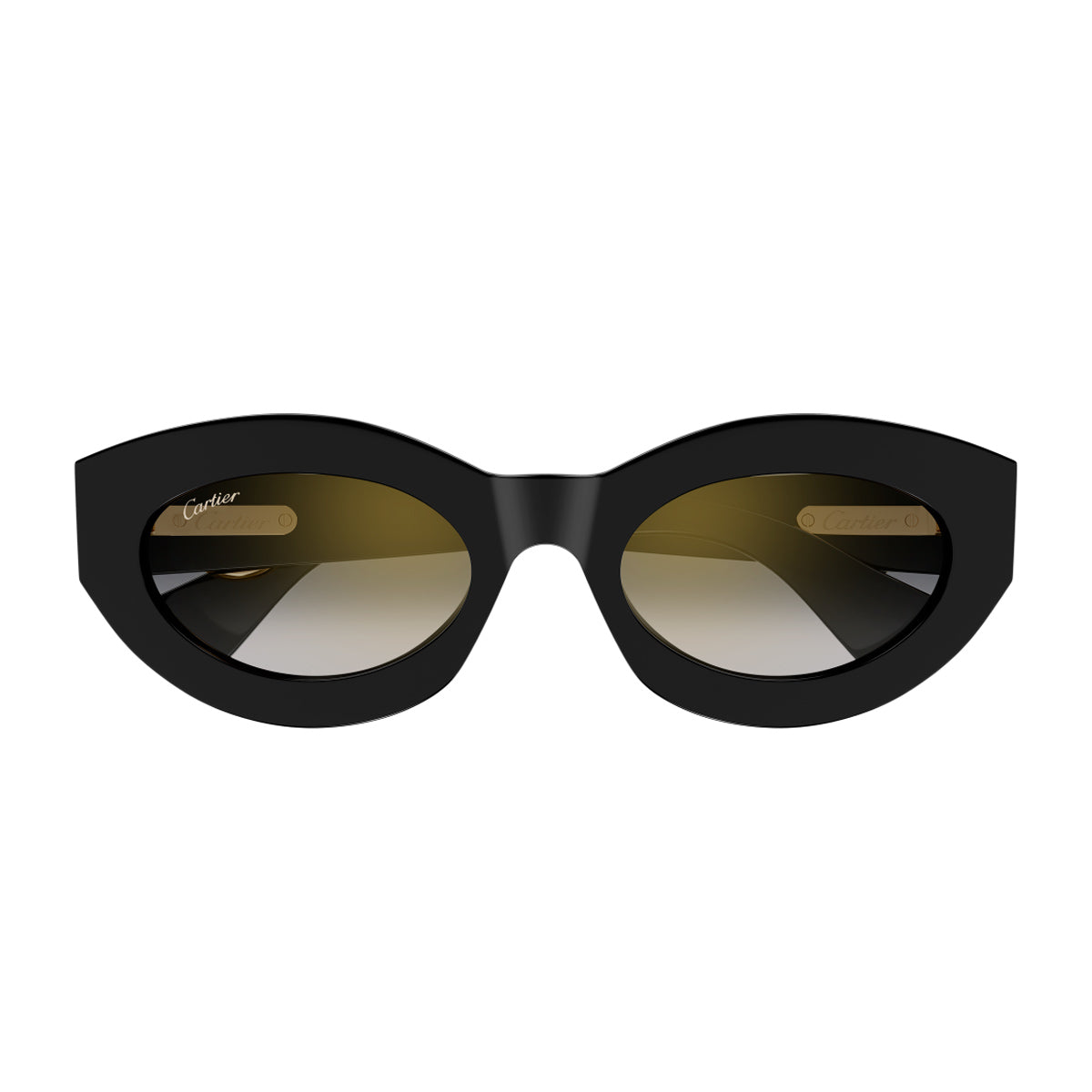 Cartier CT0638S Panthère C de 001 Black Grey Nero Recycled Acetate Occhiali Da Sole