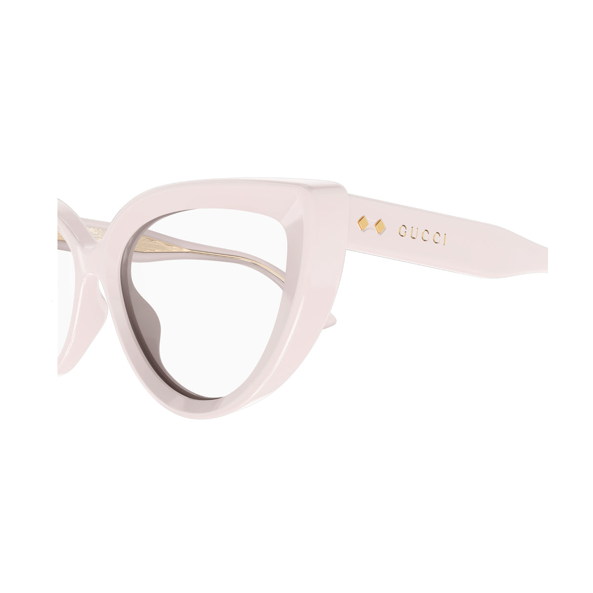 Gucci GG1530O Linea Rivets 004 Avorio Acetate Occhiali Vista