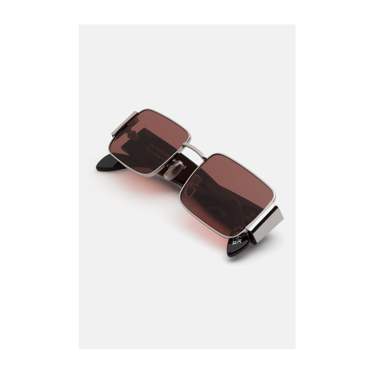 Retrosuperfuture Z BORDEAUX Black Nero Metal/acetate Occhiali Da Sole