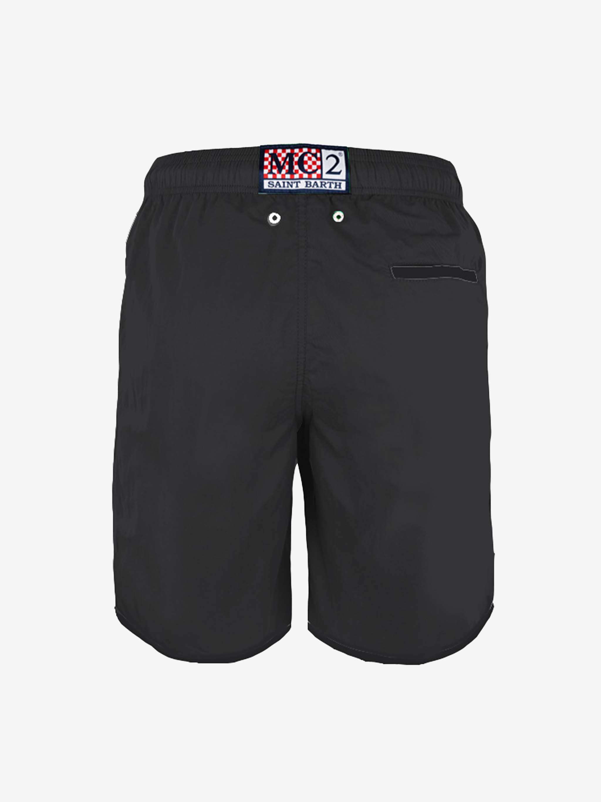 Man Black Board Shorts Swimshort