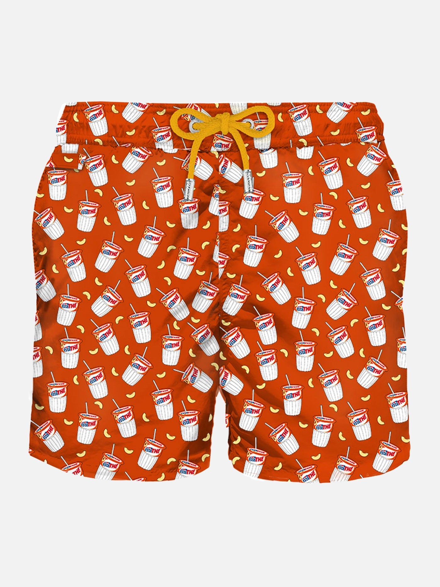 Man Light Fabric Swim Shorts With Estathé Print | Estathé® Special Edition Swimshort