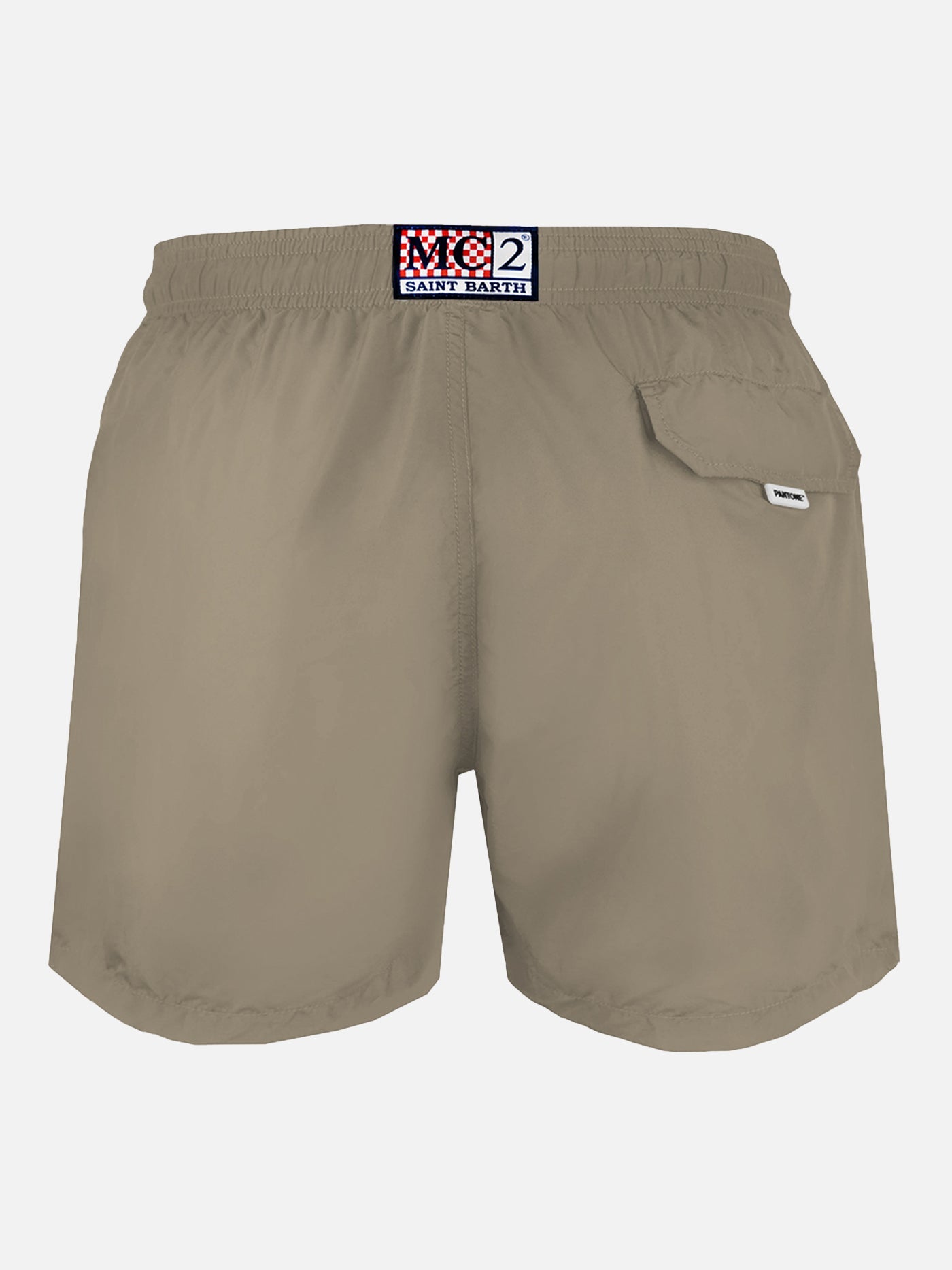 Man Beige Lightweight Swim Shorts Lighting Pantone | Pantone® Special Edition White Swimshort