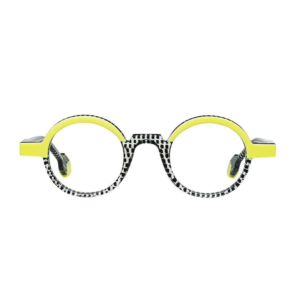 Matttew Tablao 1122 Giallo Nero Trasparente Acetate Occhiali Da Vista
