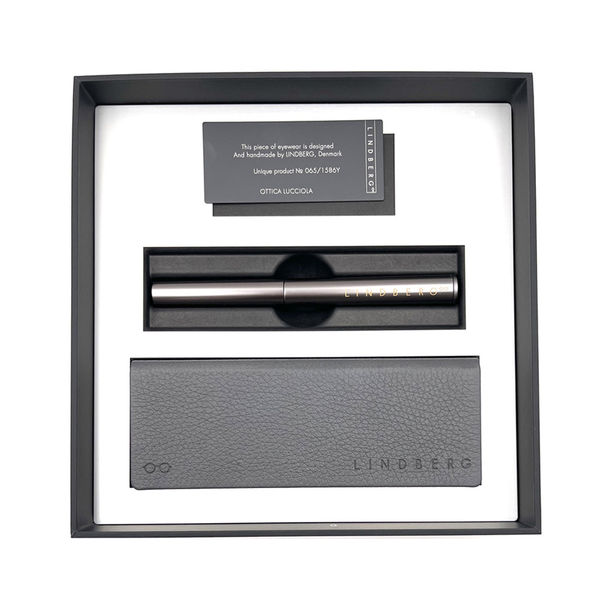 Lindberg Buffalo Horn 1858 H26 PU15 Nero Marrone Chiaro Bronzo Horn/titanium Occhiali Da Vista