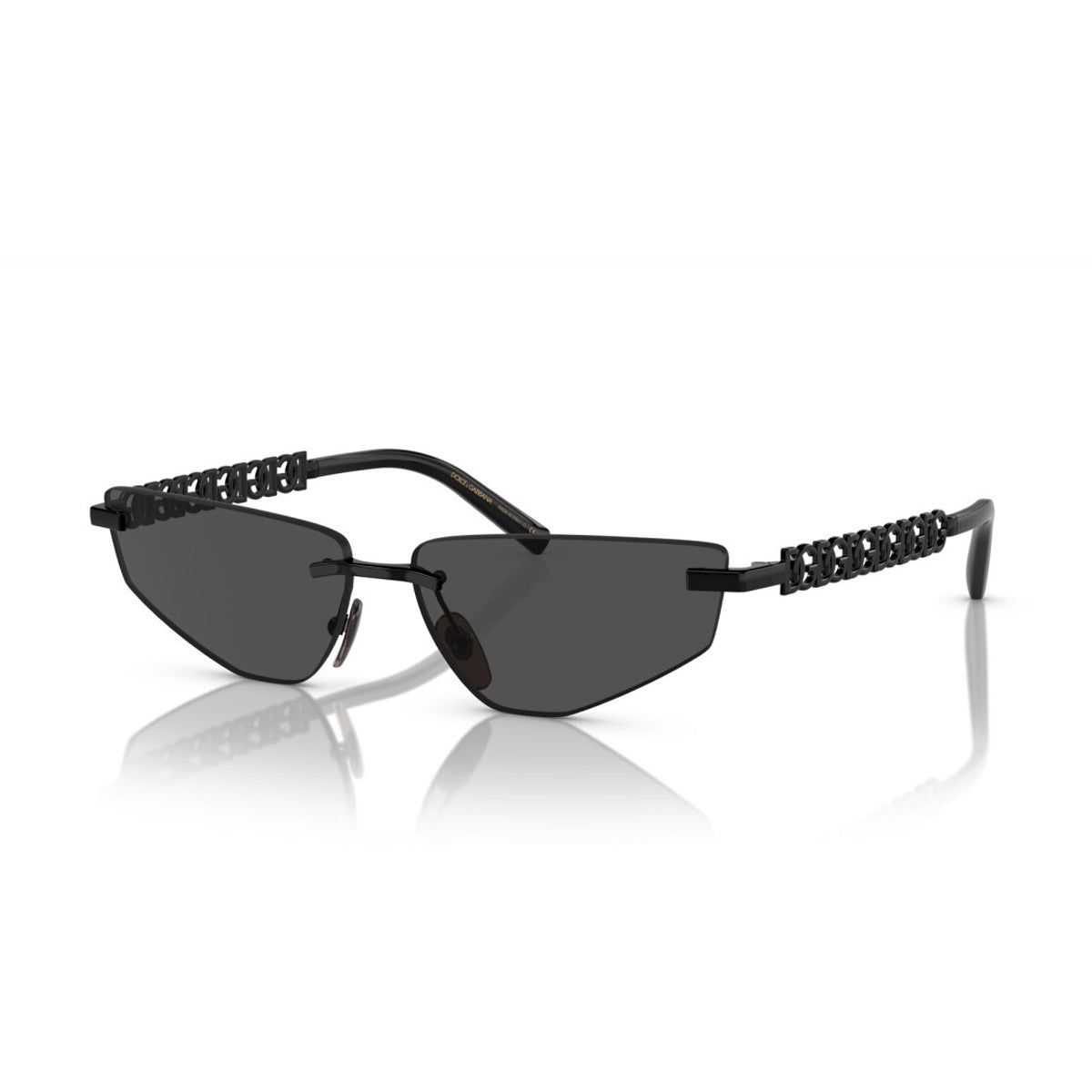 DG2301 01-87 Nero Metal Occhiali Sole