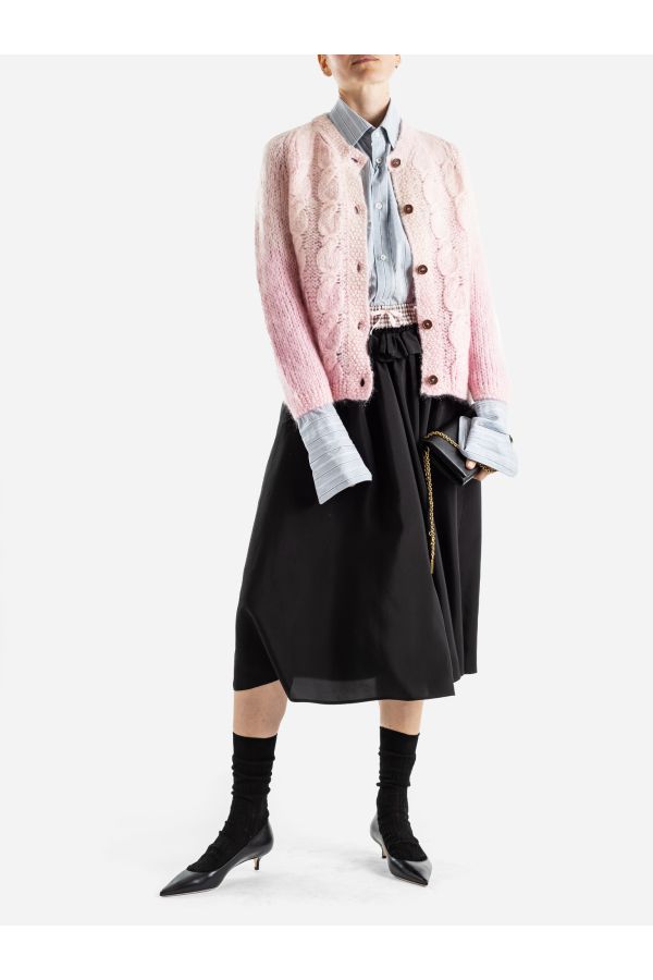 Maison Margiela Viscose skirt in black