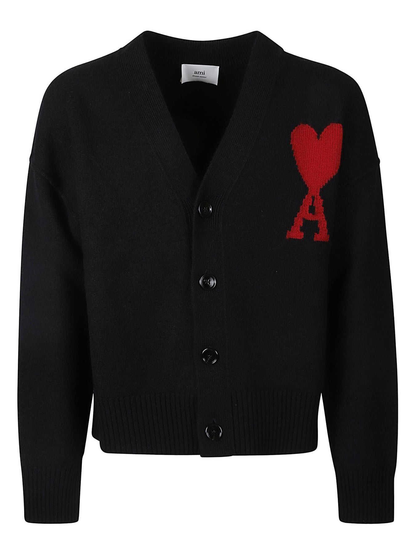 BFUKC006.018 Nero Merino Wool made In Romania Cardigan