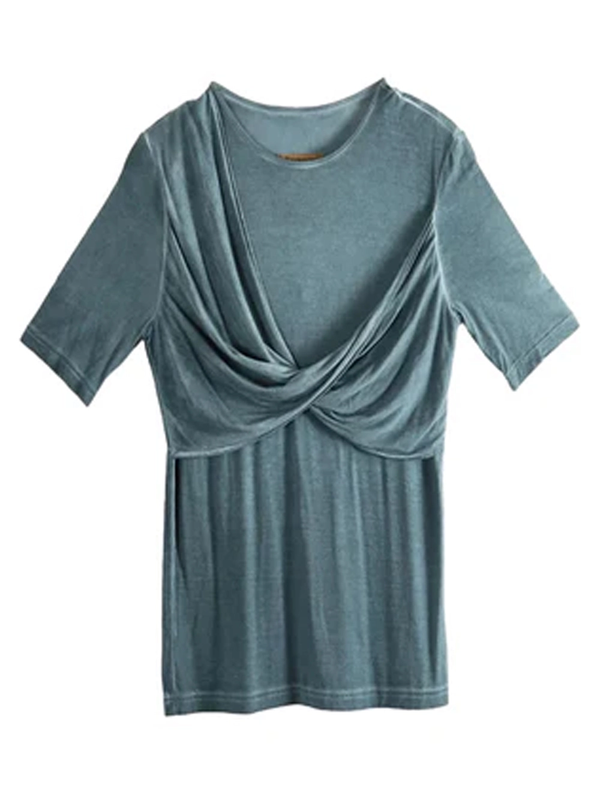Uma Wang Twist Top Steel Blue Women >> Rtw