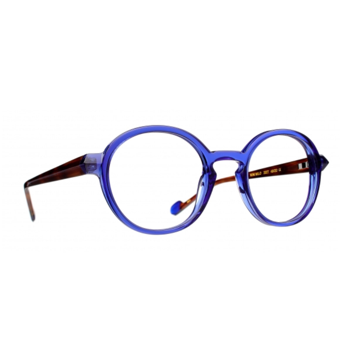 Tete À Lunettes by Caroline Abram Mini Milo Junior 2027 Blue Havana Blu Acetate Occhiali Da Vista