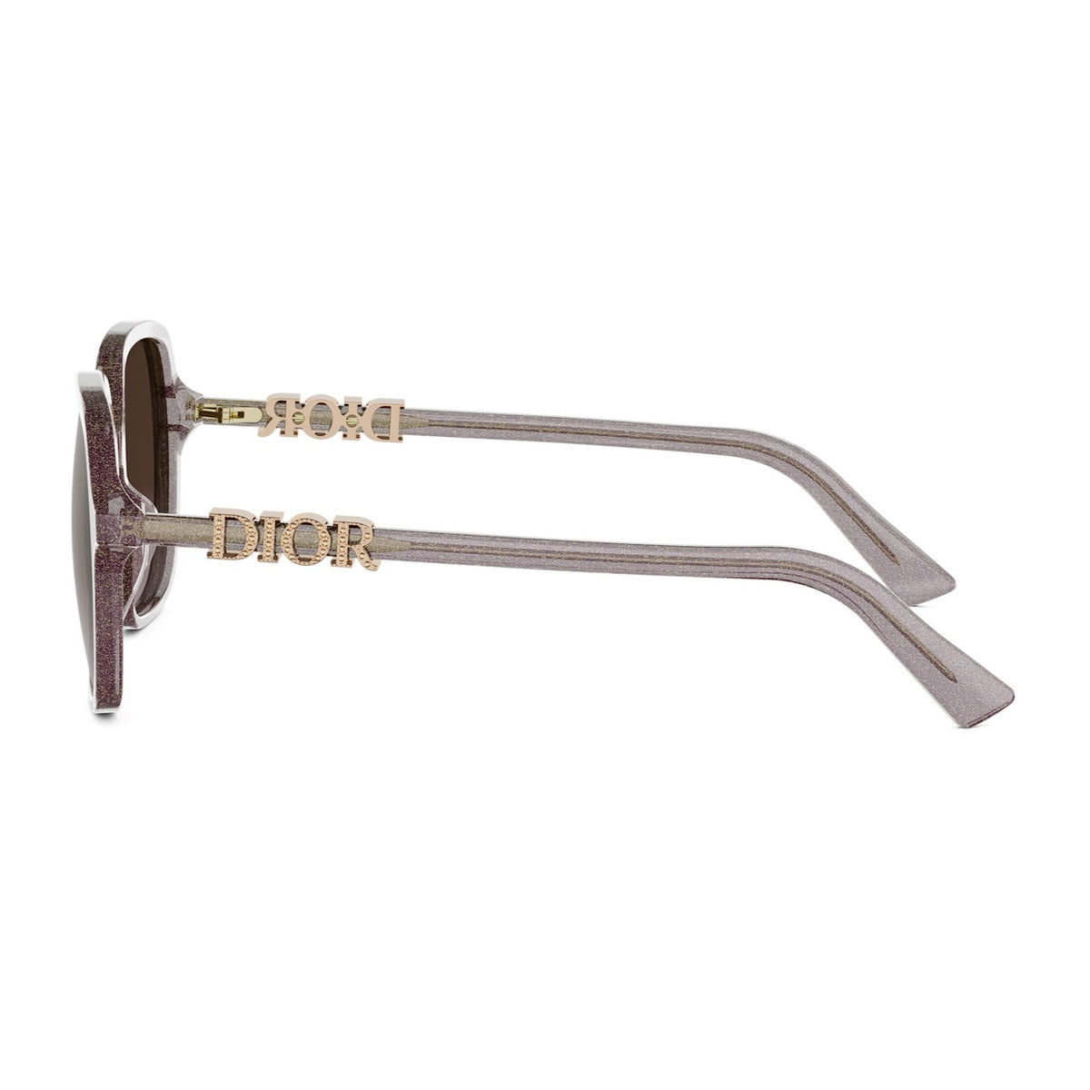 Dior DiorTreasure S1I 84f2 Viola Glitterato Trasparente Acetate Occhiali Da Sole