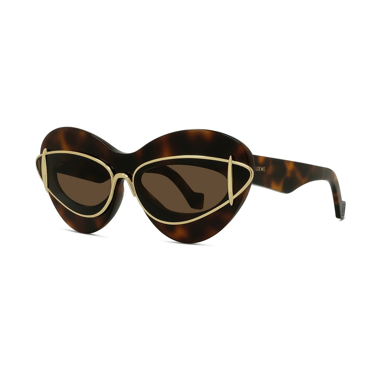 LW40119I 52E Marrone Acetate/metal Occhiali Sole