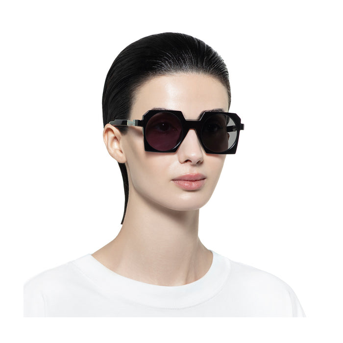 BL0037 Black Label CRISTAL BLUE MATTE Blu Bio-acetate Occhiali Sole