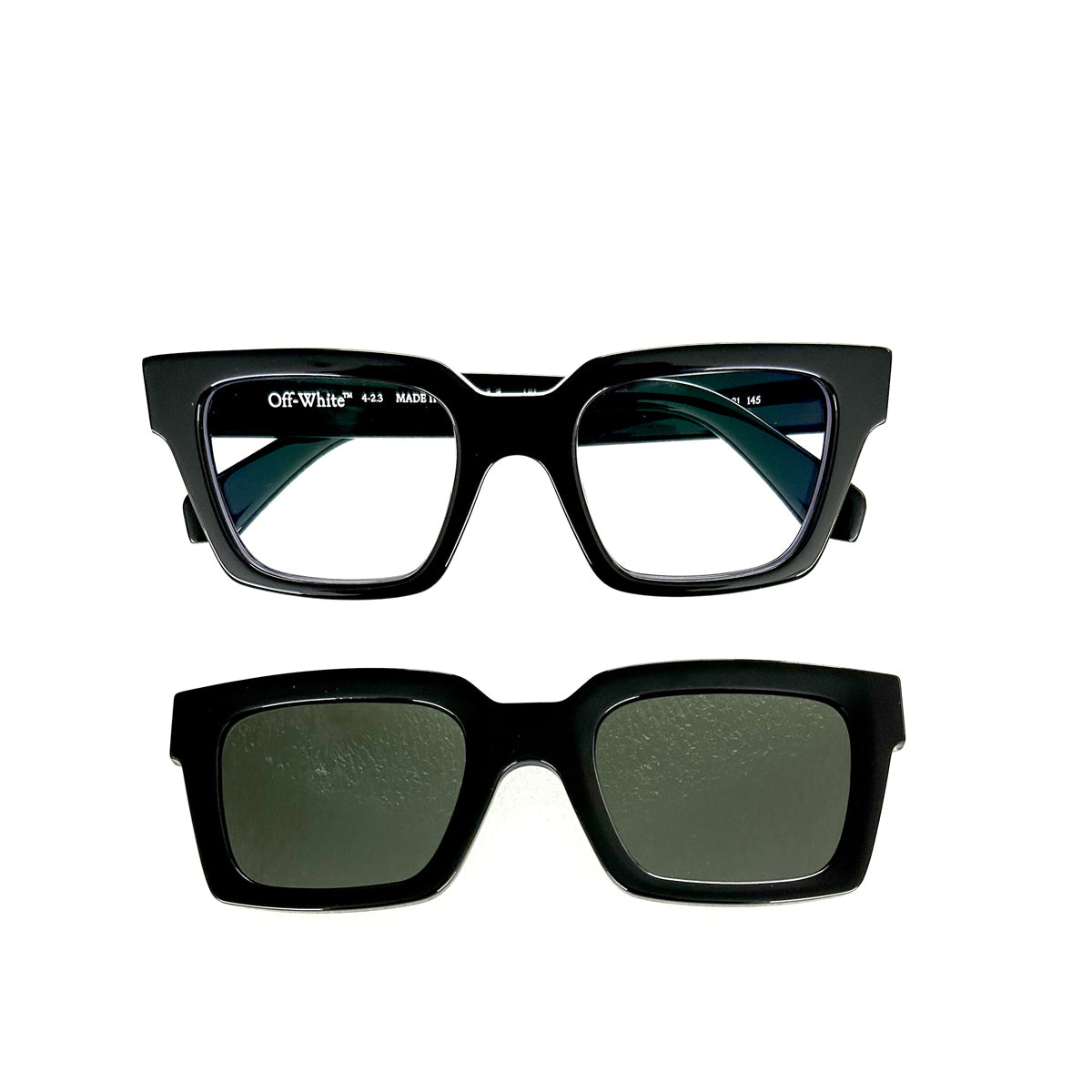 OERI106 CLIP ON 1007 Nero Acetate Occhiali Vista