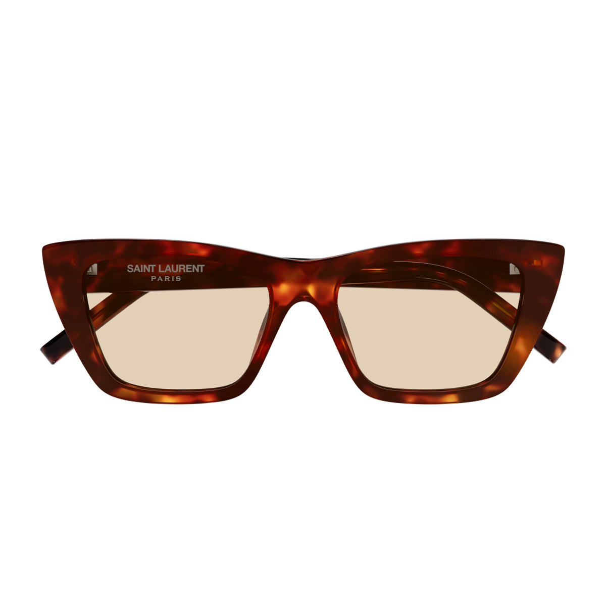 Saint Laurent SL 276 MICA Linea Logo 064 Light Havana Brown Recycled Acetate Occhiali Da Sole