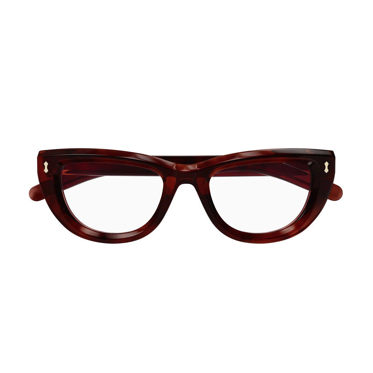 Gucci GG1521O Linea Rivets 003 Rosso Acetate Occhiali Vista