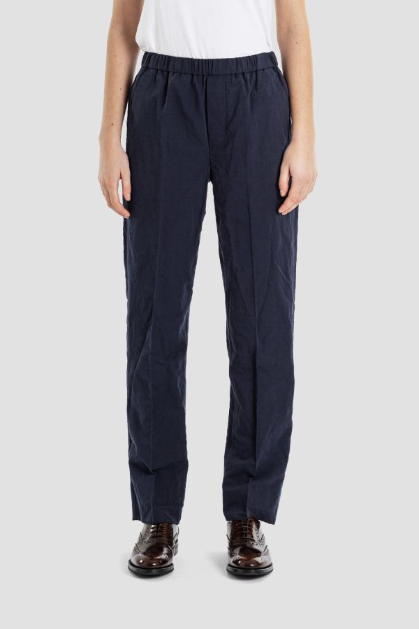 Bergfabel Linen trousers in navy