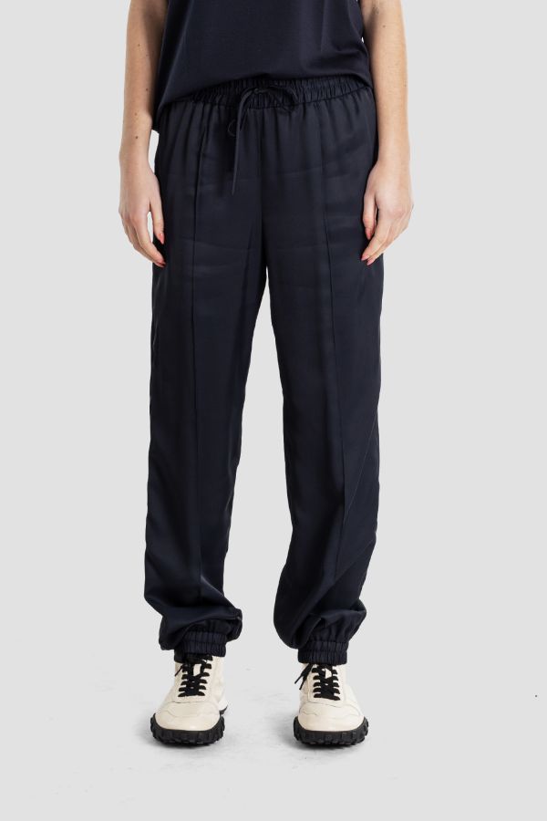 Jil Sander Fluid fabric with subdued sheen joggers in navy