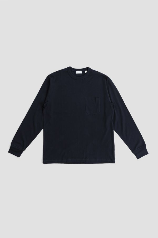 Handvaerk Dense jersey t-shirt in navy