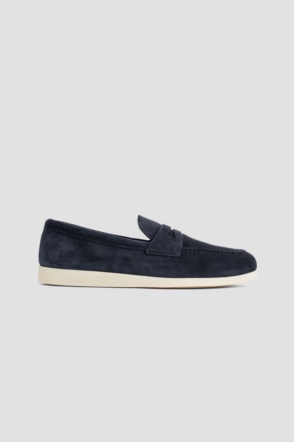 Church'S Navy suede loafer in navy