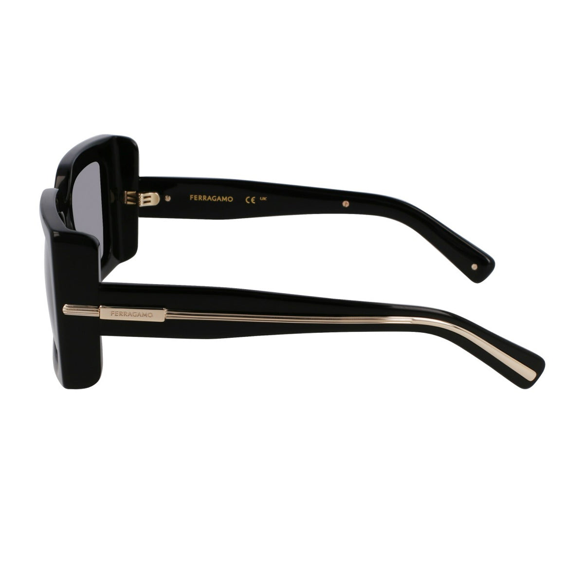 Salvatore Ferragamo SF2032S 001 Black Nero 100 Acetate Occhiali Da Sole