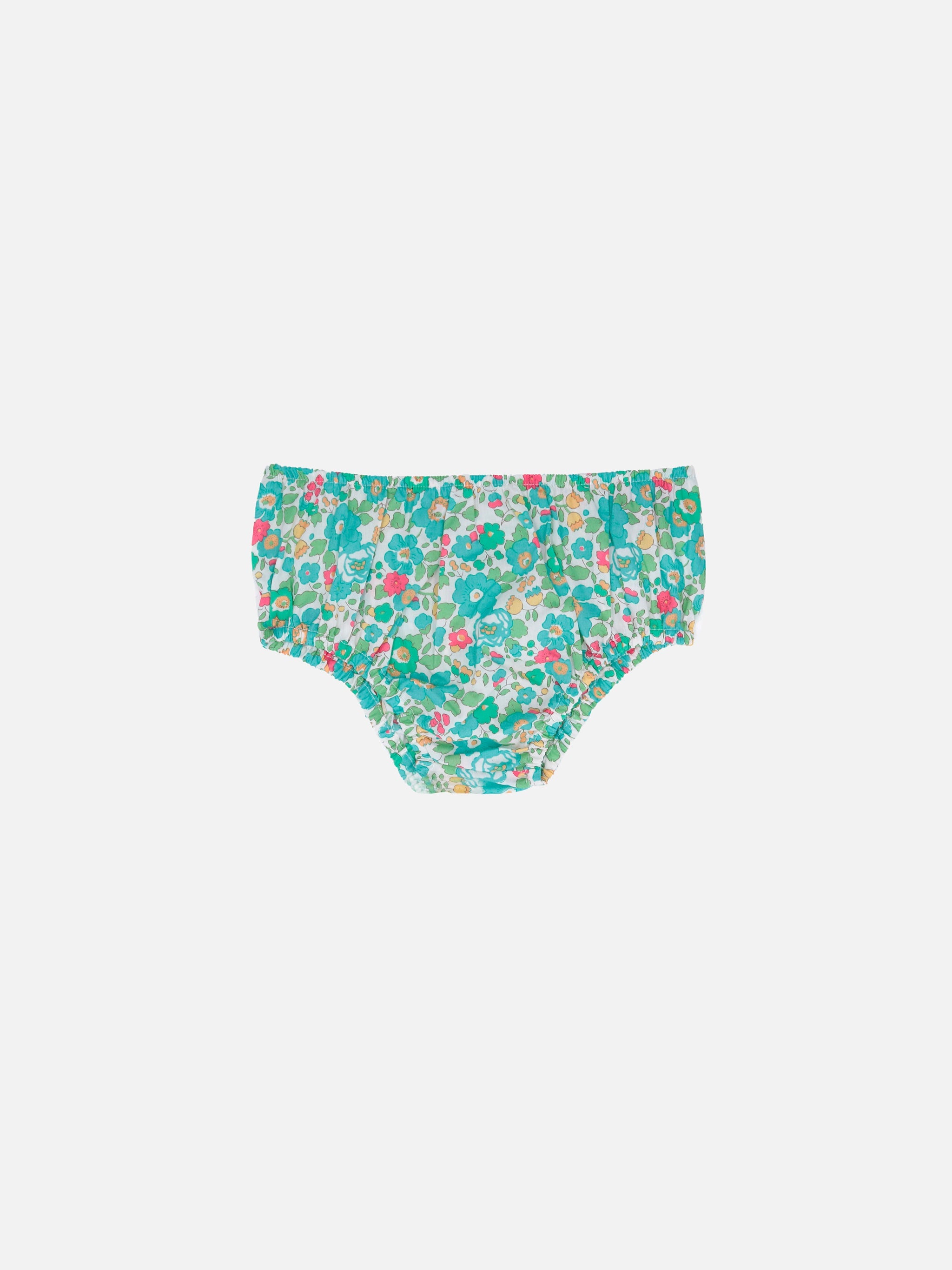 Infant Bloomers Pimmy With Betsy Print | Made Liberty Fabric Green Bottom_apparel