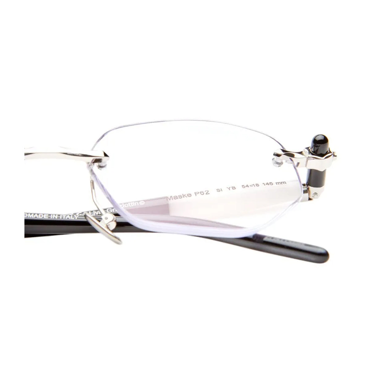 Maske P62 SI YB Silver- White- Black Argento Acetate/ Metal Occhiali Da Vista