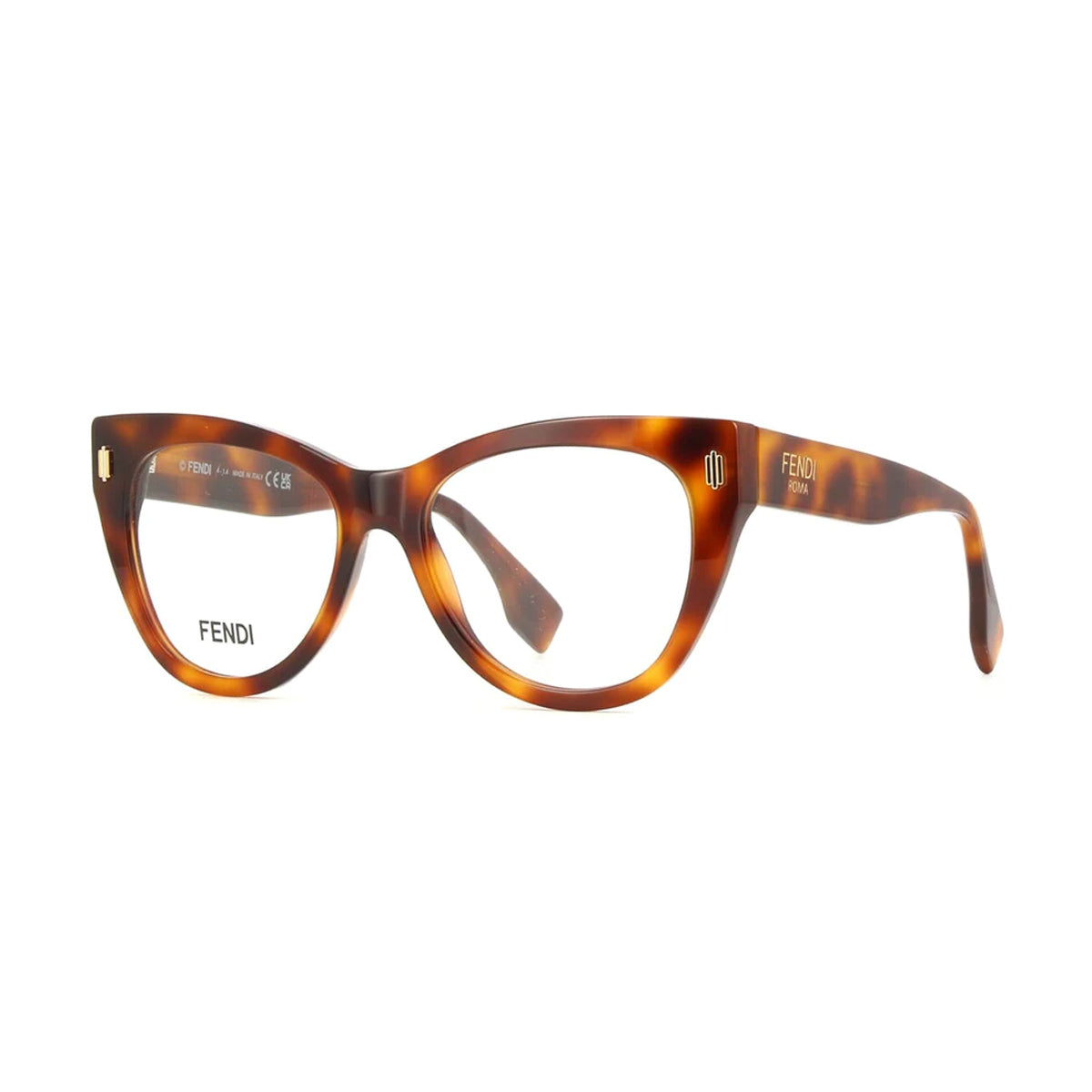 FE50086I Roma 053 Marrone Acetate Occhiali Vista