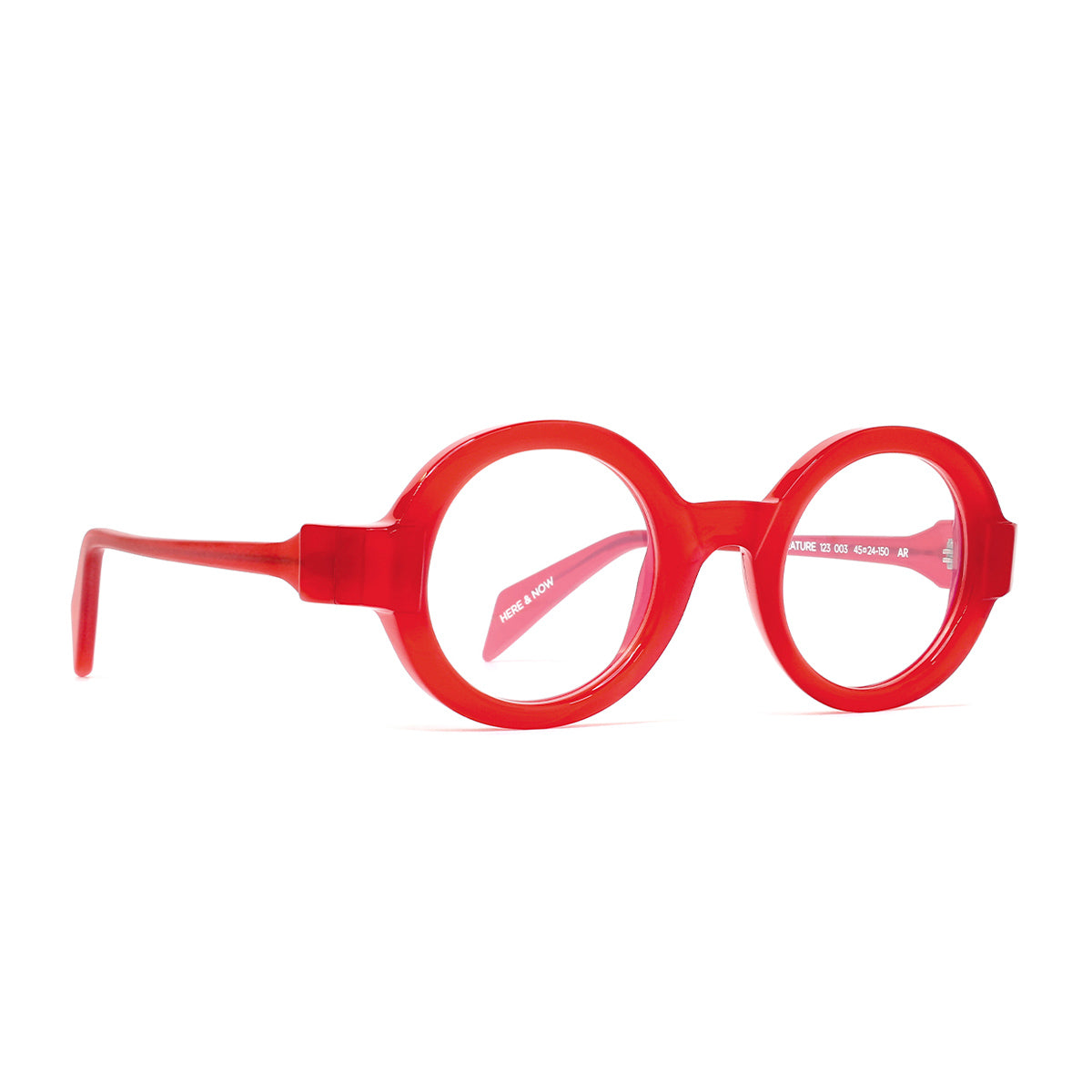 CREATURE 123 003 Rosso Trasparente Acetate Occhiali Da Vista