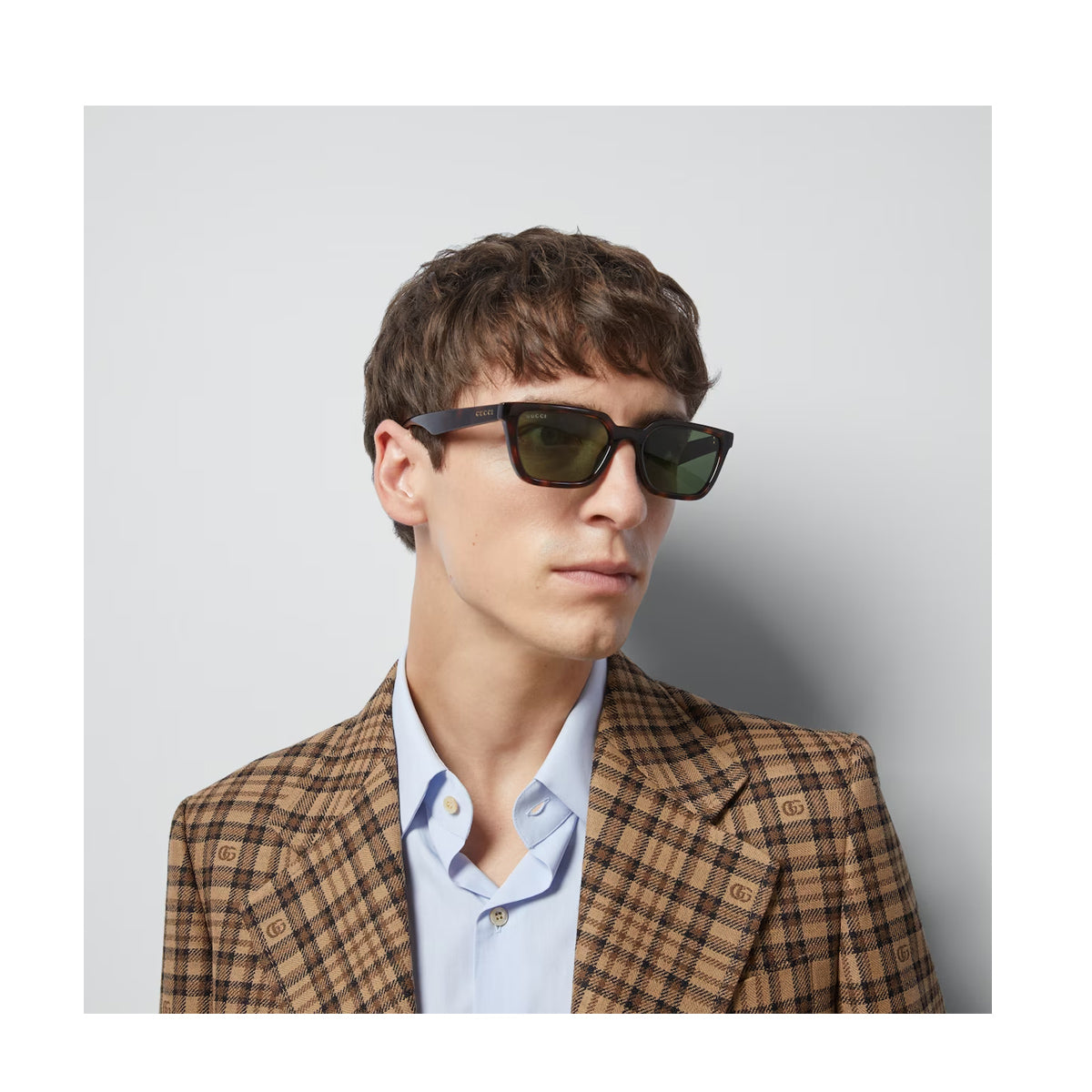 Gucci GG1539S Linea Lettering Nero Acetate Occhiali Sole