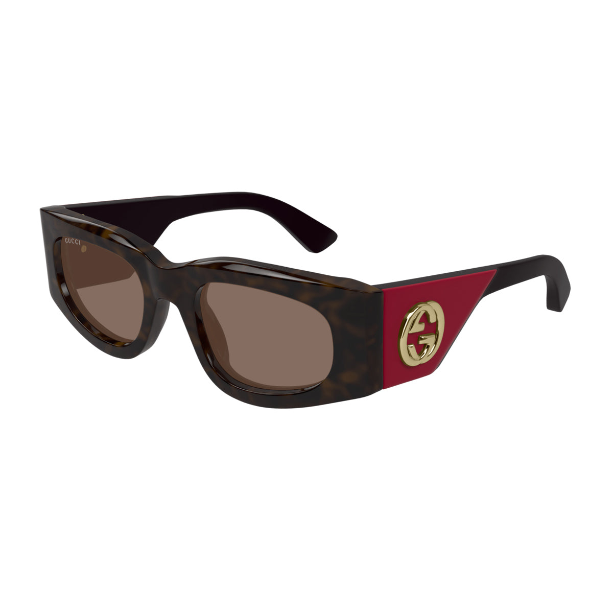 Gucci GG1664S Linea GG Logo 004 Havana Violet Brown Marrone Acetate Occhiali Da Sole