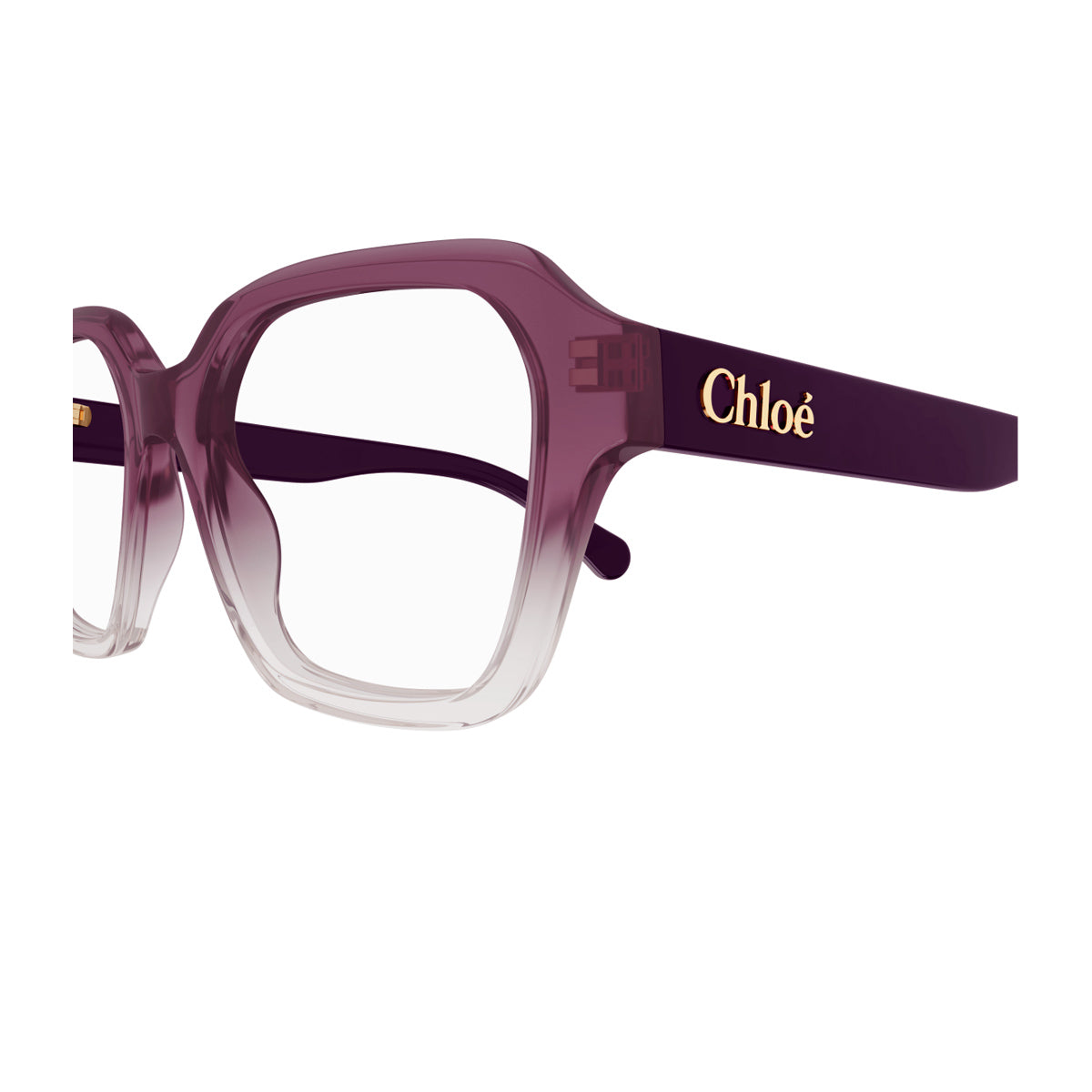 Chloé CH0272O Linea 003 Burgundy Trasparent Viola Acetate Occhiali Da Vista