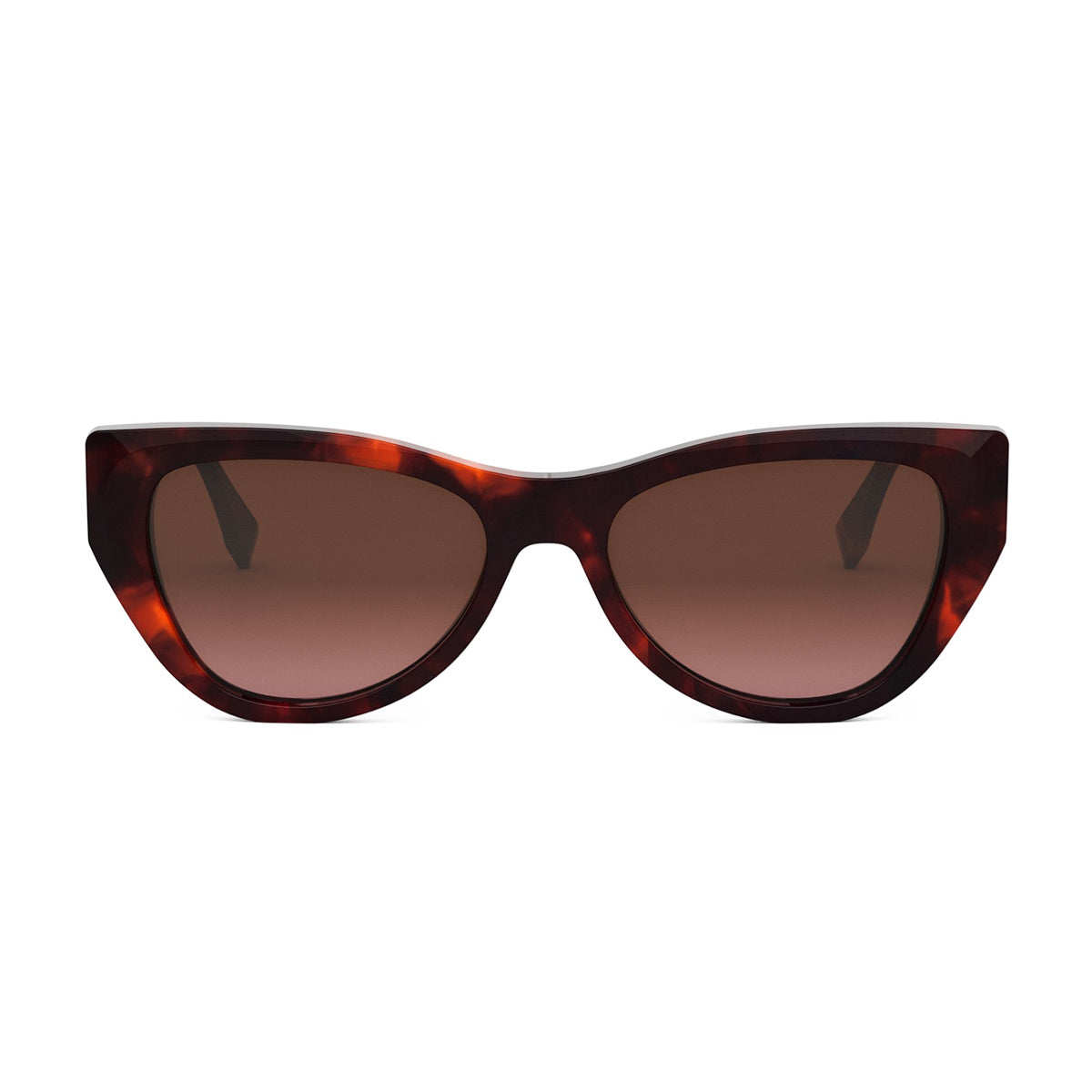 FE40149I FF Diamonds 54F Havana Rosso Marrone Acetate Occhiali Da Sole