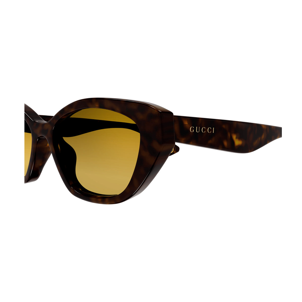 GG1638S LINEA LETTERING 002 havana gold Marrone Recycled Acetate Occhiali Sole