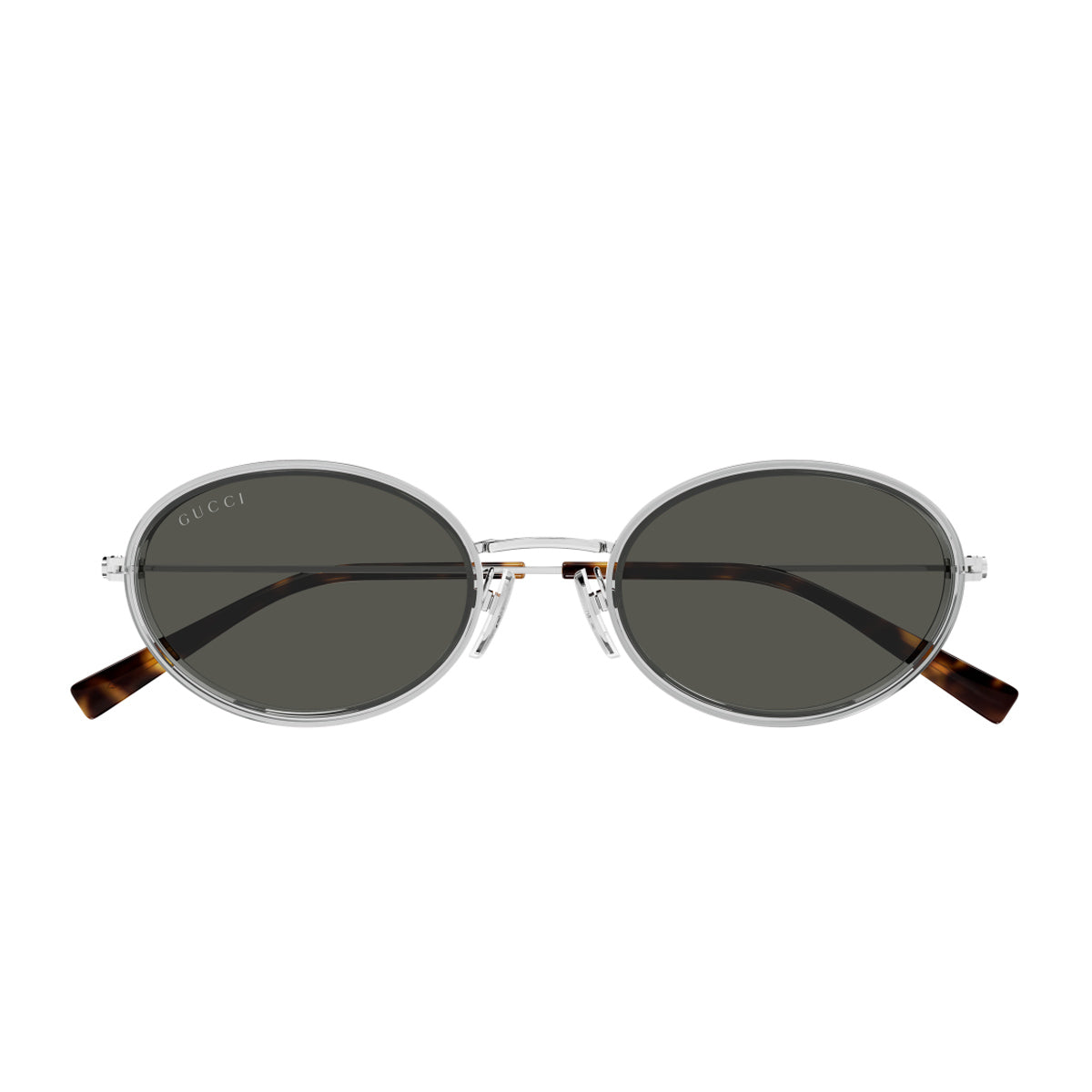 Gucci GG1980S Linea Emblem 005 Grey Silver Grigio Metal Occhiali Da Sole