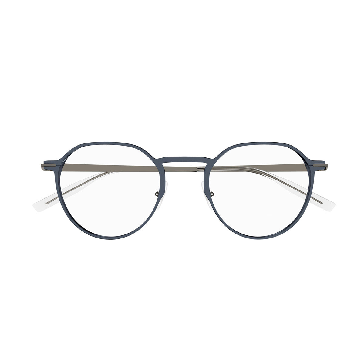 MB0233O LINEA ESTABLISHED 003 Blu Aluminum Occhiali Vista