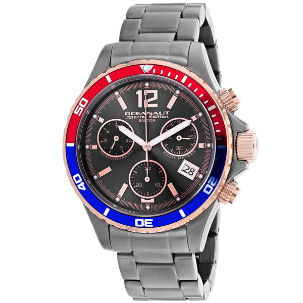 Oceanaut Stainless steel case watch in black