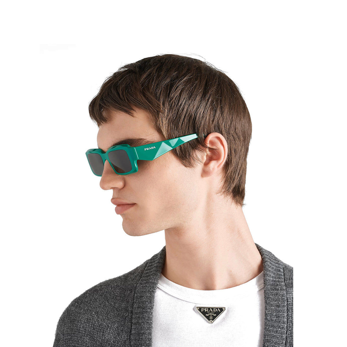 PR 27ZS 11L08Z Verde Acetate Occhiali Sole