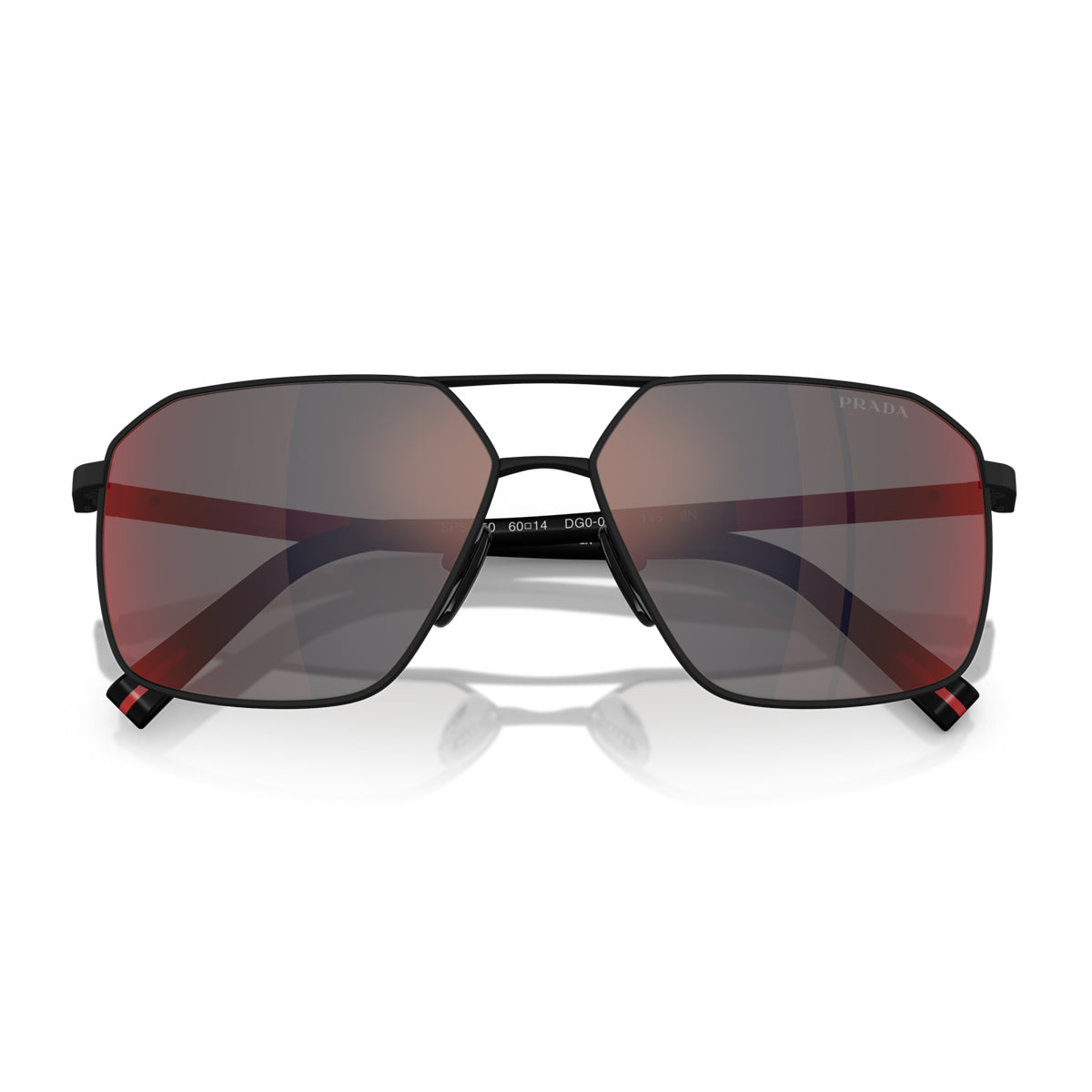 PS A50S DG008F Nero Effetto Gommato Metal Occhiali Da Sole