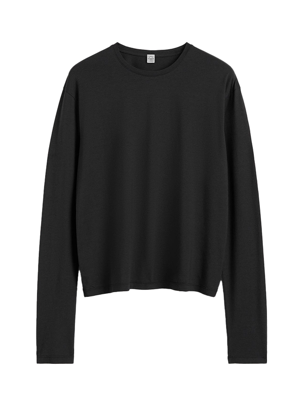 Toteme Classic Long-Sleeve Top Black Women >> Rtw