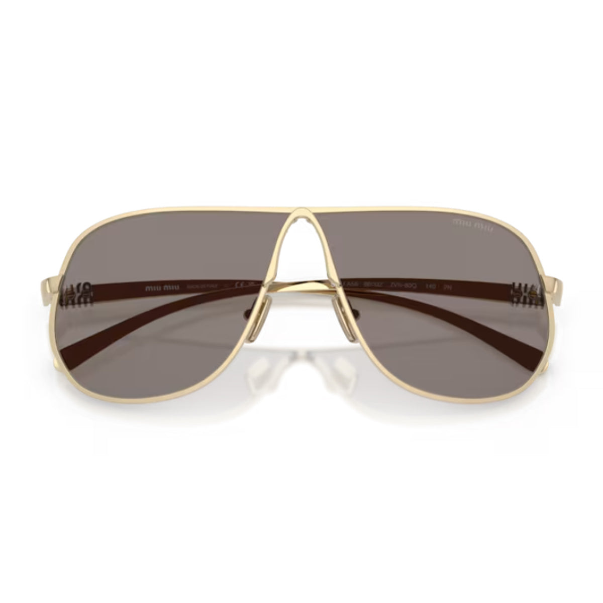 Miu 0MU A56S Ombre ZVN80Q Oro Pallido Metal Occhiali Da Sole