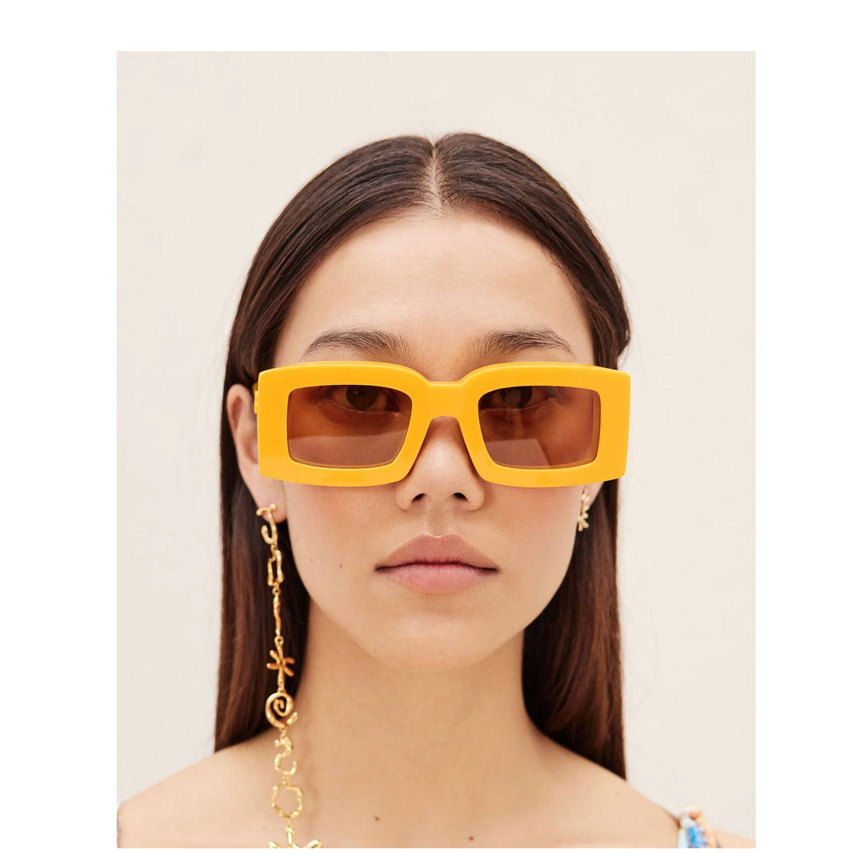 Les Lunettes Tupi Yellow Giallo Acetate Occhiali Sole